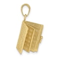 thumbnail image 5 of FJC Finejewelers 10k Yellow Gold 3d Holy Bible Book with Lord's Prayermoveable Pages Charm, 5 of 6