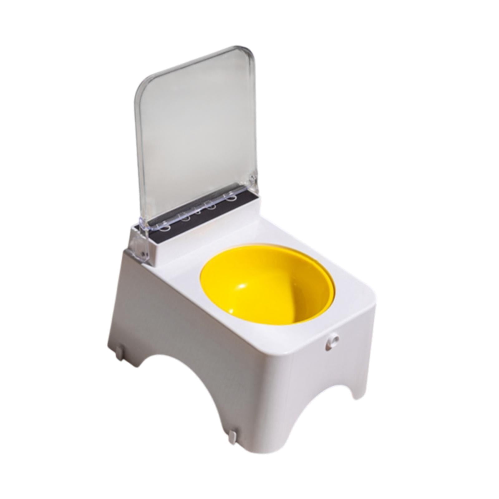 oshhni Cat Bowl with Raised Stand for Cats Dogs Neck Protection Cat Dog Food Feeder PP Bowl
