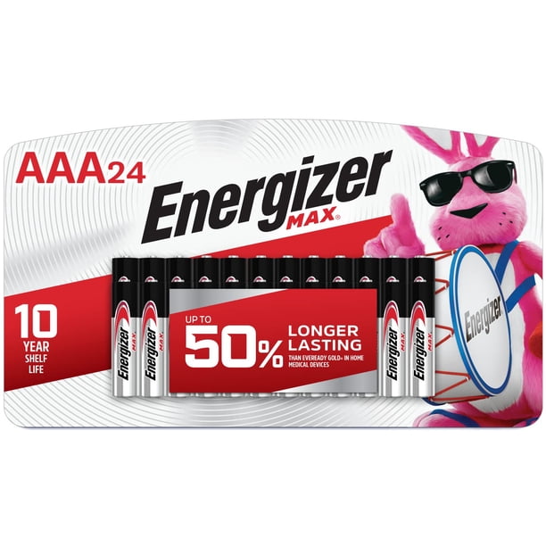Pilas AAA Energizer MAX (paquete de 24), alcalinas
