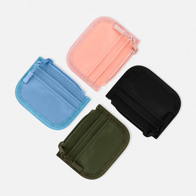 Paquete 200 piezas Monedero compacto verde 12.5 x 9.5