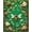 Green, Pattern 2, variant on ODIKA 4' x 6' Machine Washable Non-Slip Area Rug, Botanical Bee High Traffic Rug, Green, 280693