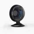 thumbnail image 2 of Mini ventilador de escritorio USB portátil pequeño enfriador de aire para ventiladores de oficina en casa (negro) Likrtyny Para estrenar, 2 of 6