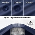 thumbnail image 5 of YUSHOW 3 Pack Men's Workout Shirts Mesh Athletic Quick Dry Active Tops, Size L, 5 of 8