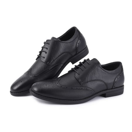 

Oyang Men s Dress Shoes Leather Classic Modern Oxford Wingtip Lace up Dress Shoes Business Casual Formal Derby Shoes