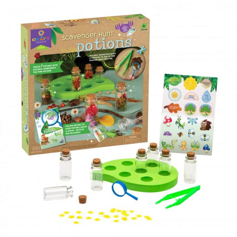 Craft-Tastic Nature Scavenger Hunt Potions Kit, 7 Bottles