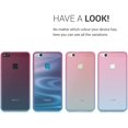 thumbnail image 4 of IBAOLE Étui Compatible avec Huawei P10 Lite - Étui Transparente Dégradée - Bicolore Rose Foncé/bleu/transparent, 4 of 7