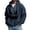 Navy&&100, variant on CONROSES Halloween Mens Knit Hoodies Pumpkin Face Graphic Long Sleeve Zip Up Waffle Pullover Hoodie for Men Fall Winter Hooded Sweatshirts with Pocket