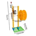 thumbnail image 3 of Hand-cranked Water Turbine Generator, DIY Hydroelectric Generator Kit Physics Experiment Model, Wheel Hand-cranked Power Generators for School Classroom Home, 3 of 8