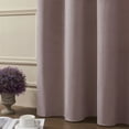 thumbnail image 6 of PHOENIGON Velvet Solid Color Metal Grommets Room Darkening Curtain Panels (Set of 2 ), 6 of 12