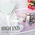 thumbnail image 2 of Two Packs Contact Lens Care Vision Care Nobleness Cute Contact Lens Cases Contact Lens Set Contact Lens kit Set Colored Contact Lenses for Women (Silver), 2 of 6