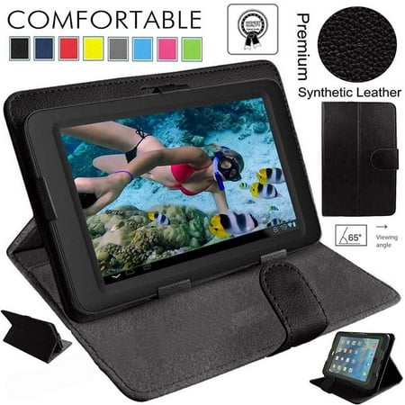 Magnetic Leather Smart Case Cover For Kindle Fire HD 7 (Dark