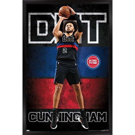 NBA Detroit Pistons – Cade Cunningham 23 Wall Poster 22.375 x 34 Framed NBA Detroit Pistons – Cade Cunningham 23 Wall Poster 22.375 x 34 Framed