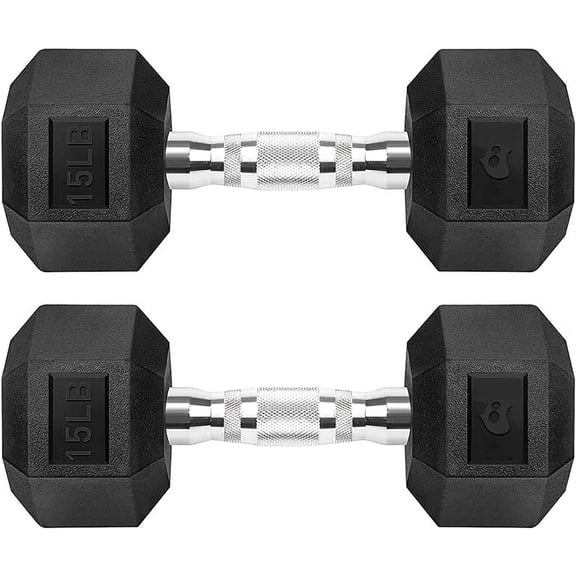Par de mancuernas Hexagonal de 15 lbs Bluelander