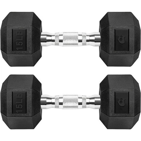 Par de mancuernas Hexagonal de 15 lbs Bluelander