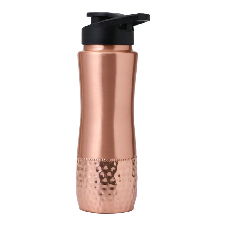 Pure Copper Water Bottle with Sipper, 900 Ml Capacity (30.4 US Fl Oz) For  Ayurveda Health Benefits 