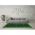 thumbnail image 3 of Ahgly Company Indoor Round Abstract Emerald Green Modern Area Rugs, 7' Round, 3 of 4