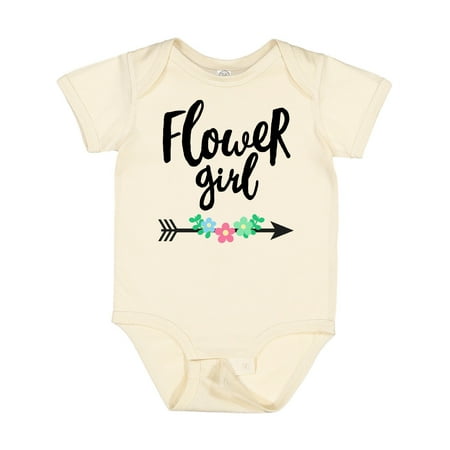 

Inktastic Flower Girl with Arrow and Flowers Gift Baby Girl Bodysuit