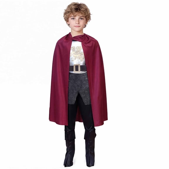 Big Kids Four-Piece Outfit King Stage Performance Graphic Tops Pants And Blet Cape Big Boy Outfits Kids Clothes Size 9-10T