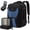 Black-blue, variant on Travel Carry on Backpack ,Expandable 40L Extra Large Travel Laptop Backpack,Water Resistant Durable TSA Airline Approved Business College Carry on Bag Fit 17 Inch Computer,3 Pcs
