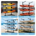 thumbnail image 5 of Memoryfield Freestanding Kayak Storage Rack with Wheels, 4-Tier Adjustable Heavy Duty Stand for Kayaks, Canoes, SUPs, Surfboards – Garage or Outdoor Organizer, 5 of 10