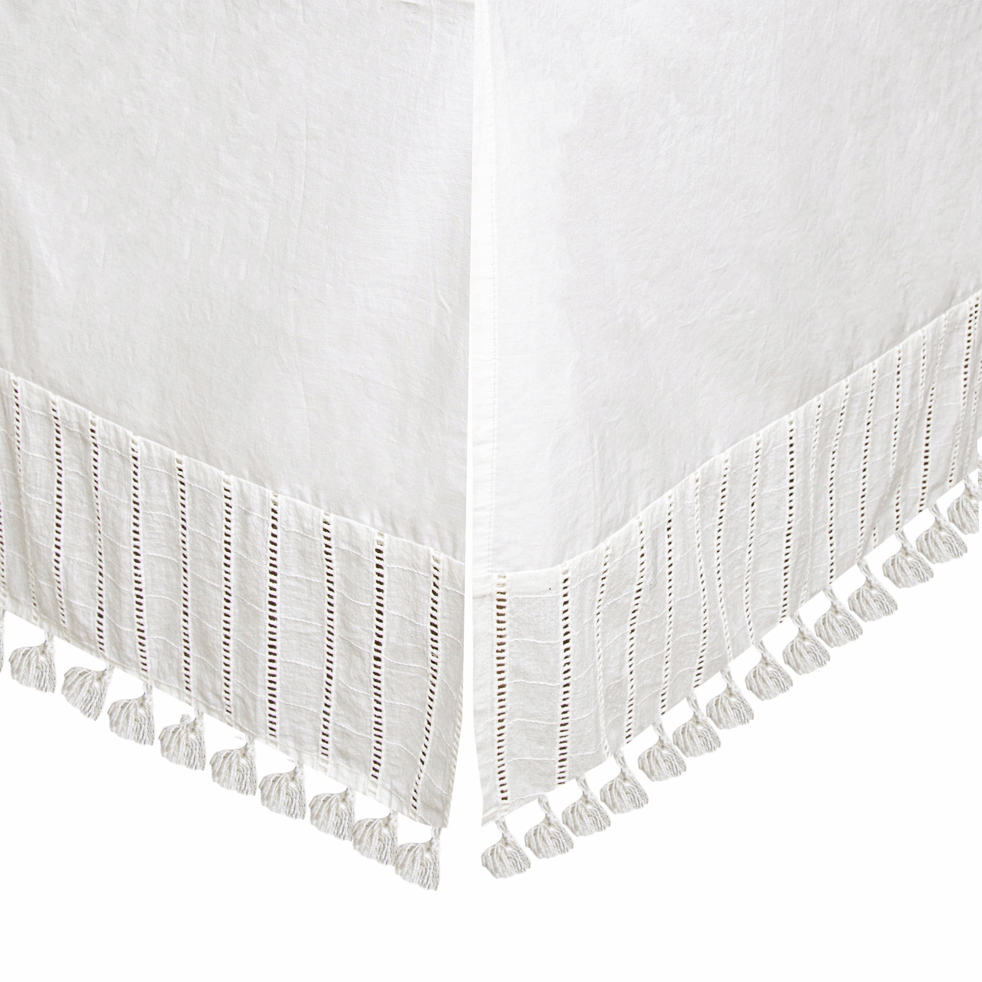 Crane Baby Off-White Boho Bed Skirt