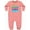 Mauve, variant on Truck Driver Daddy Baby Fleece Romper
