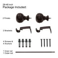 thumbnail image 5 of UTOPIA ALLEY Wall Mounted 5/8 Inch Curtain Rod - Curtain Rods For Windows 28 to 48 Inch, Adjustable Drapery Rods, Oil rubbed bronze Bedroom Curtain Rods, Tapestry Poles (Oil rubbed bronze, 28"-48"), 5 of 9