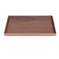 thumbnail image 1 of Walnut Wooden Tray With Tenon Structure, Rectangle Serving Tray For Tea, Fruit, Dessert, Bread, 1 of 8