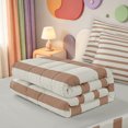thumbnail image 5 of Erosebridal Mid-Century Lines Zipper Full Size Comforter Sets with Fitted Sheet and 2 Pillowcases,Modern Geometric Pattern Zipper Bedding Set,Light Gray Reversible,4pcs, 5 of 7