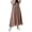 Pink, variant on Xioeram Women Wide Leg Pleated Pants Elastic High Waist Chiffon Pants Summer Loose Fit Solid Color Casual Trousers Streetwear