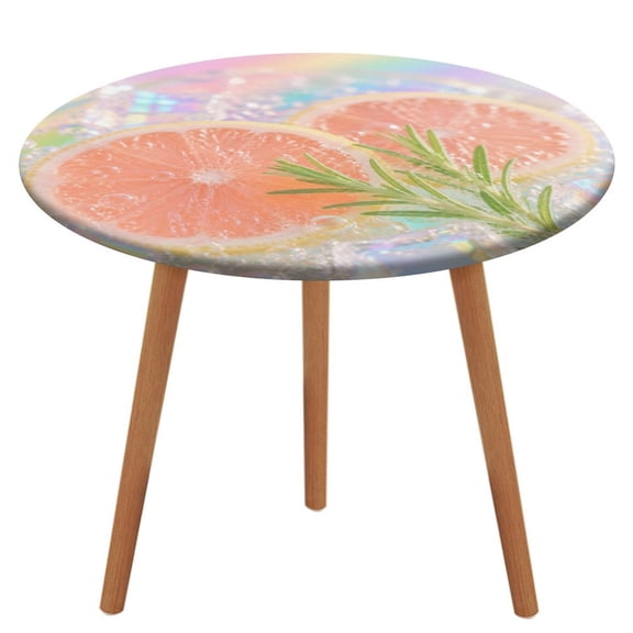 BCIIG Grapefruit Rosemary Bubble Pastel Pattern Table Cloth, Waterproof Oil-Proof, Wipeable Spill-Proof Table Cover for Dining Table, Heavy Duty Durable Tablecloth for Kitchen, Party, Picnic, Home De