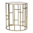 thumbnail image 1 of Safavieh Doreen Table d'Appoint en Fer et Miroir en Or, 1 of 5