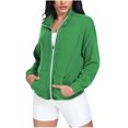 thumbnail image 2 of Puntoco Coat Sudadera Corta con Cremallera Completa para Mujer - Sudaderas Informales de Manga Larga de Gran tamaño Otoño Invierno Ropa Deportiva Liquidación Puntoco Puntoco-1, 2 of 6