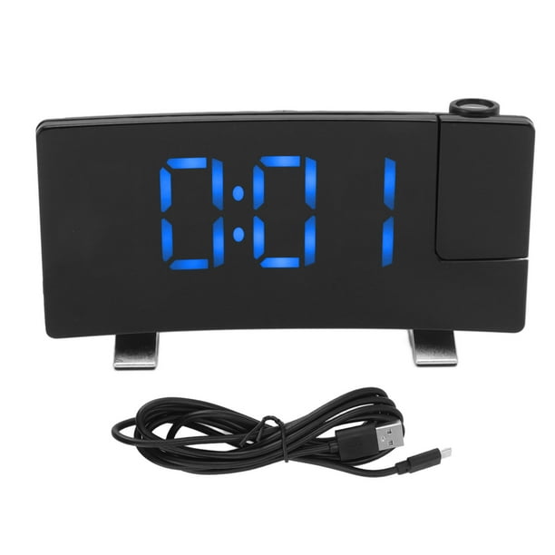 Reloj Despertador de Proyección NikouMX LED Radio Digital Compacto y Liviano
