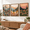 Colorful Wildflower-Framed-16L" x 12W", variant on Boho Colorful Landscape Wall Art Set Of 3 Vintwildflower Mountain Canvas Decortings Rustic Flpictures Prints For Living Room Bedr