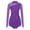 Purple, variant on Women's Rhinestone Figure Ice Skating Dress Roller Skating Leotard Black S