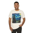 thumbnail image 4 of Unisex Van Gogh Starry Night Halloween Witch Cotton Shirt, 4 of 7