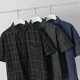 thumbnail image 2 of Camisa de verano a cuadros de manga corta, fina, holgada, versátil, informal, para hombre, moderna, coreana, para jóvenes, para playa, escena aplicable, 2 of 4