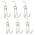 thumbnail image 2 of Sipeihong 6PCS Stainless Steel Double Meat Hooks for Grill Hanger, 2 of 11