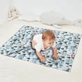 thumbnail image 2 of Light Blue Christmas House and Tree Pattern Blanket,Comfortable Soft Flannel Throw Blanket,All Season,Warm Lightweight Blankets for Sofa Bed Couch Living Room Chair,30"x40", 2 of 4