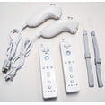 thumbnail image 2 of 2-Pack REMOTE & NUNCHUK Controller Bundle Set WHITE for Nintendo Wii Wii U gaming, 2 of 4