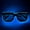 Blue, variant on LED Glasses Light Up Flashing Novelty Eyewear, Cool Party Rave Thug Life LED Glasses, Light Up Sunglasses Toy for Halloween Costume, Funny Glasses Gift for Adults Kids