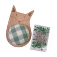 thumbnail image 4 of KLKCMS Cute Pin Cushion with Pins Wood Base Needle Holder for Quilting Cross Stitch Set E, 4 of 9