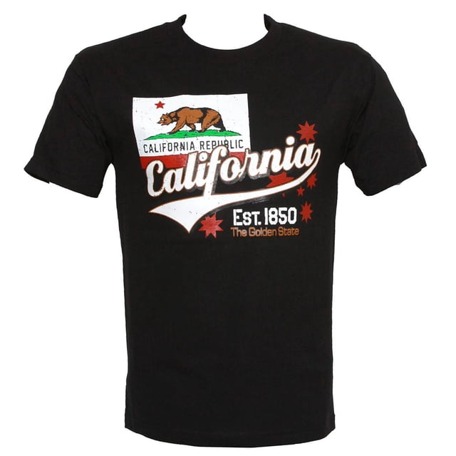 República de California para hombre EST. 1850 The Golden State T-shirt- 2xlarge Gravity Trading Camiseta de manga corta