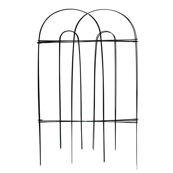 Glamos Wire 32 inch x 8 foot Black Round Folding Fence (16 ft total)