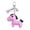Purple, variant on Leather Horse Bag Charm, Kawaii Animal Charm for Purse Handbags Bag Accessories Horse Key Charms （Black）