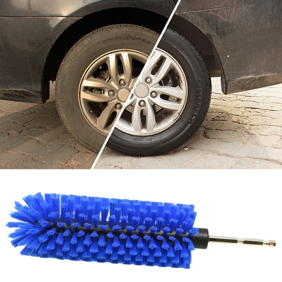 Clearance Under $4.39 Drill Matching Car Washing Wheel Hub Cleaning Brush Multifunctional Dust Removal Cleaning Brush