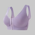 thumbnail image 2 of COMVALUE Mastectomy Bras for Women Compression Post Op Surgery Bra Front Closure Surgical Recovery Everyday Bra (Purple, XL), 2 of 4