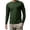 03-Army Green, variant on Mens Shirts Long Sleeve Lightweight Quick Dry Athletic Shirt Solid Color Crewneck Tops for Running Hiking