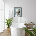 thumbnail image 3 of 3 pcs Pet Dog Canvas Wall Art Funny Bathroom Wall decoration pictures Trendy Animal Aesthetic Prints Painting For bathroom living room home decoration (Framed canvas), 3 of 5